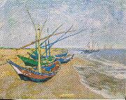 Vincent Van Gogh Saintes Maries painting
